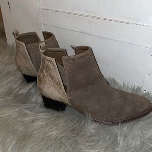 brown and gold ankle boots altar’d state